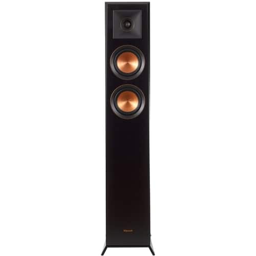 Customer Reviews Klipsch Reference Premiere Dual 4 300 Watt Passive 2 Way Floor Speaker Each Ebony Rp4000f Black Best Buy