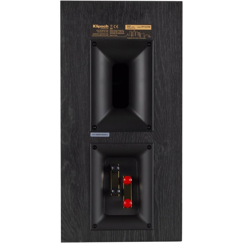 Back. Klipsch - Reference Premiere 6-1/2" 400-Watt Passive 2-Way Bookshelf Speakers (Pair) - Walnut.