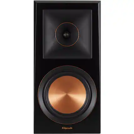 Front. Klipsch - Reference Premiere 6-1/2" 400-Watt Passive 2-Way Bookshelf Speakers (Pair) - Walnut.