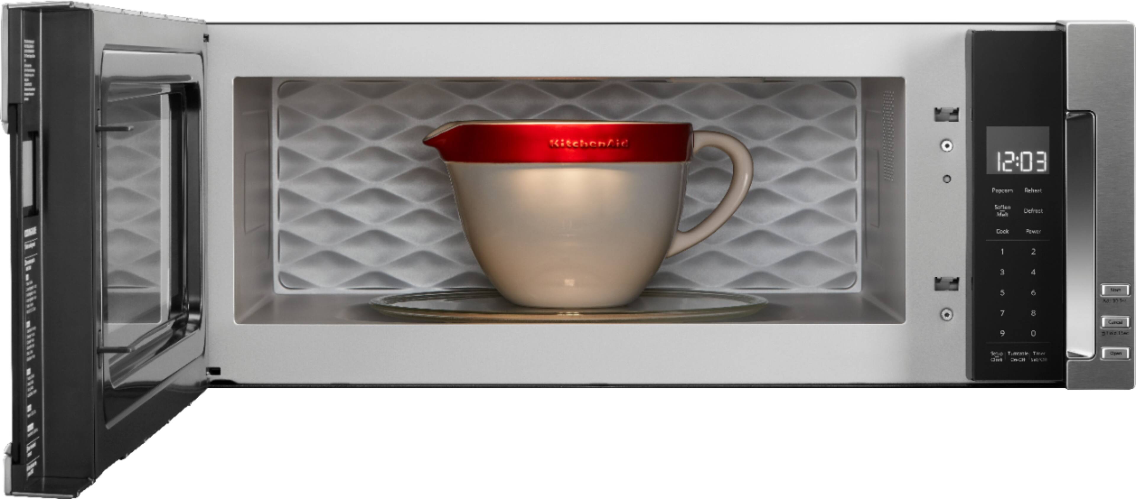 Alt View 12. KitchenAid - 1.1 Cu. Ft. Over-the-Range Microwave with Sensor Cooking - Stainless Steel.