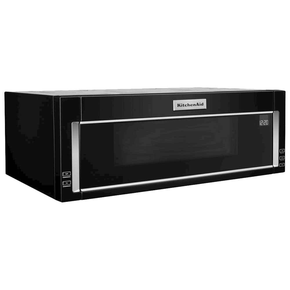 Angle. KitchenAid - 1.1 Cu. Ft. Over-the-Range Microwave with Sensor Cooking - Black.