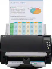 Front. Fujitsu - fi-7160 Document Duplex Scanner - Gray.
