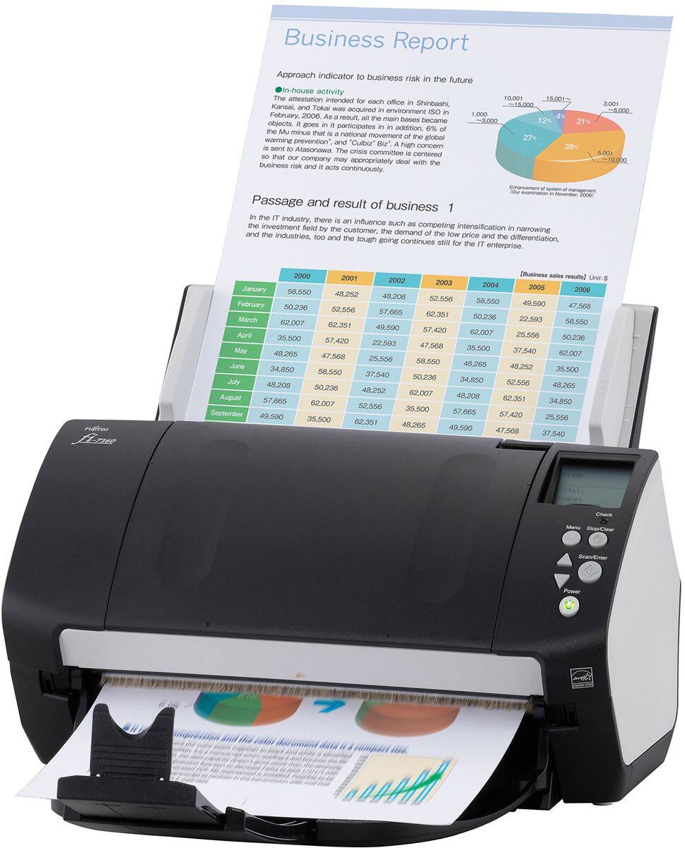 Alt View 12. Fujitsu - fi-7160 Document Duplex Scanner - Gray.