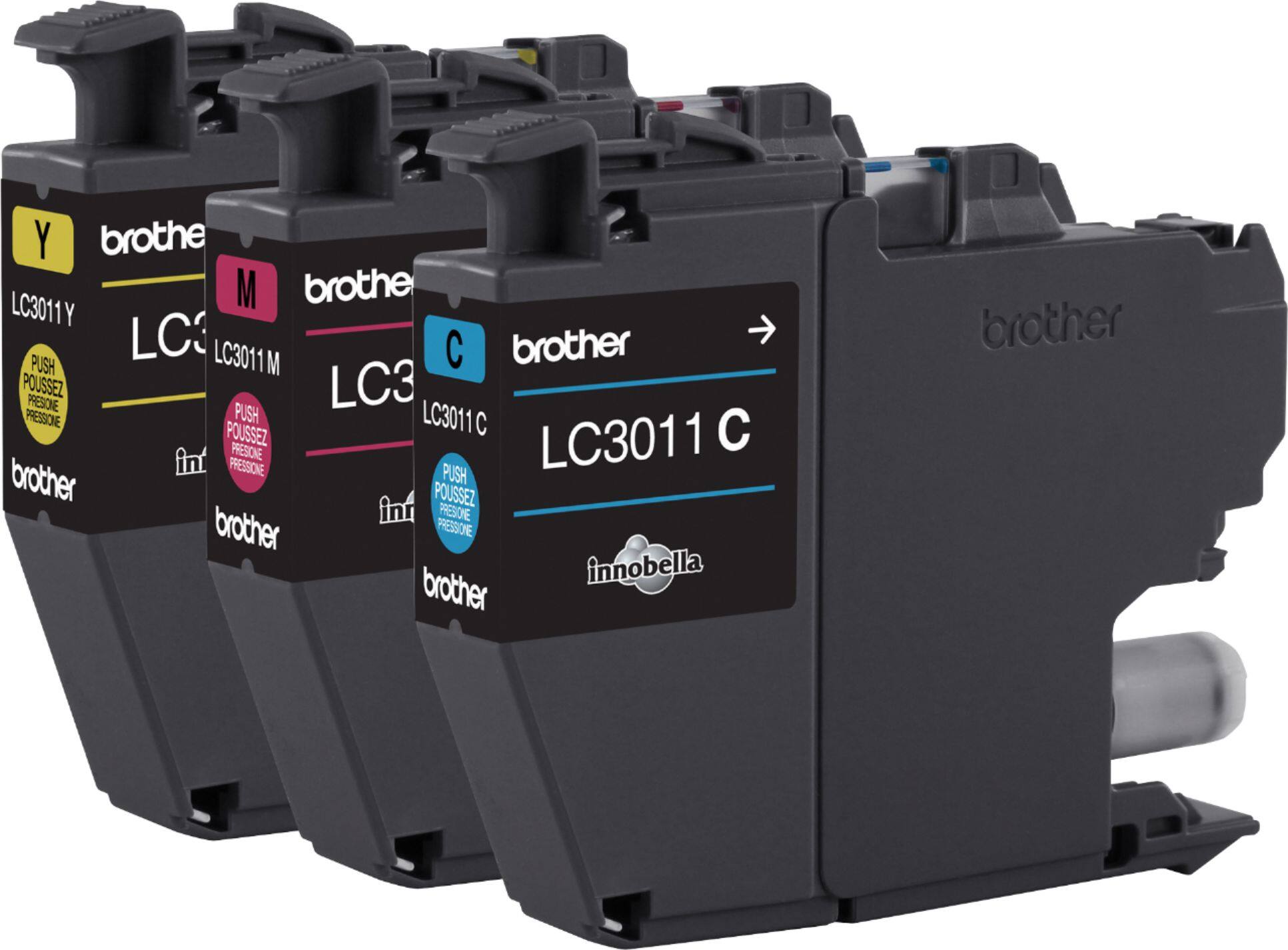 Alt View 12. Brother - LC30113PKS Standard-Yield 3-Pack Ink Cartridges - Cyan/Magenta/Yellow.