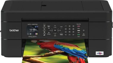 Brother - Work Smart Series MFC-J497DW Wireless All-In-One Inkjet Printer - Black - Front_Zoom