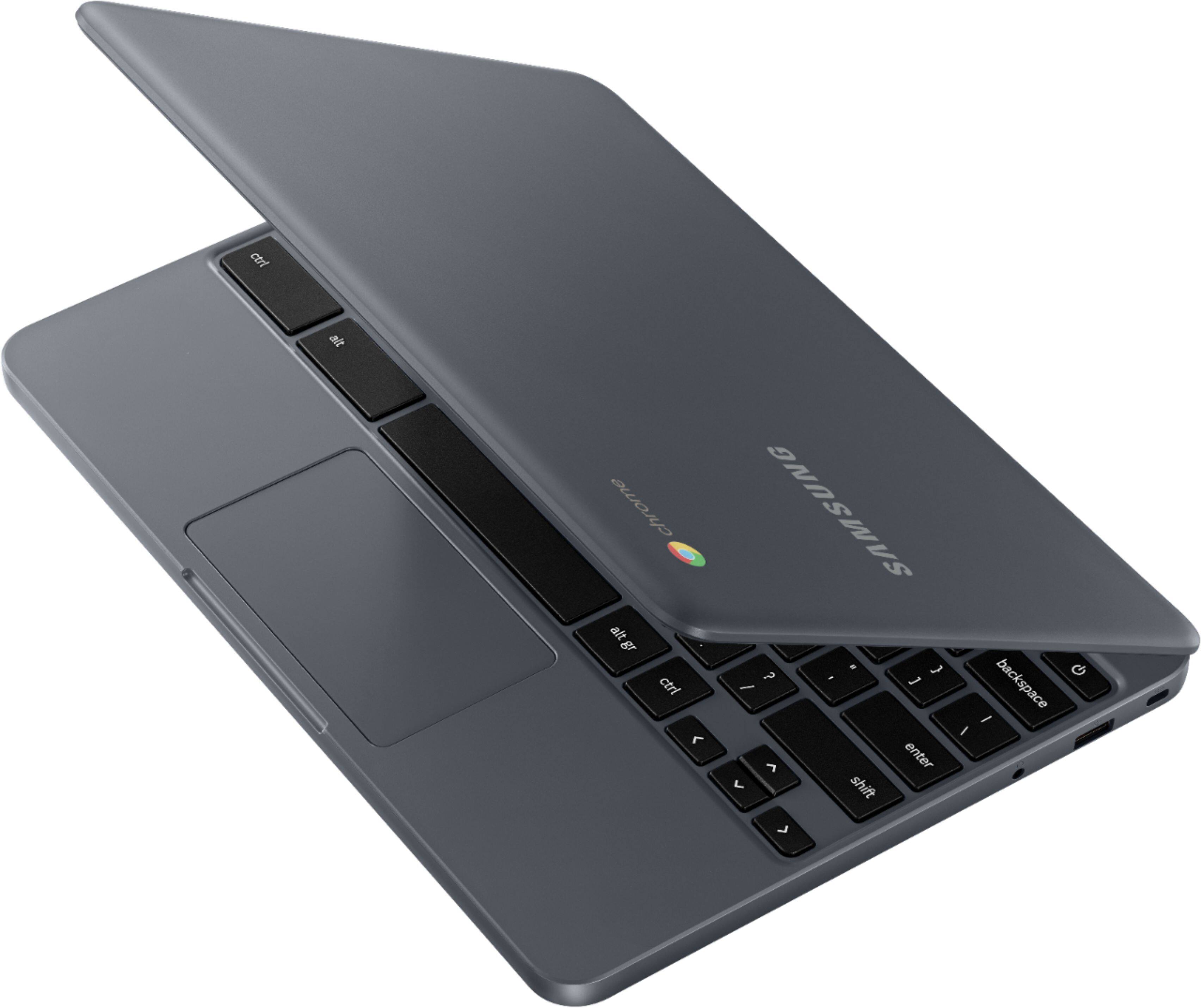 Alt View 11. Samsung - 11.6" Chromebook - Intel Celeron - 2GB Memory - 16GB eMMC Flash Memory.