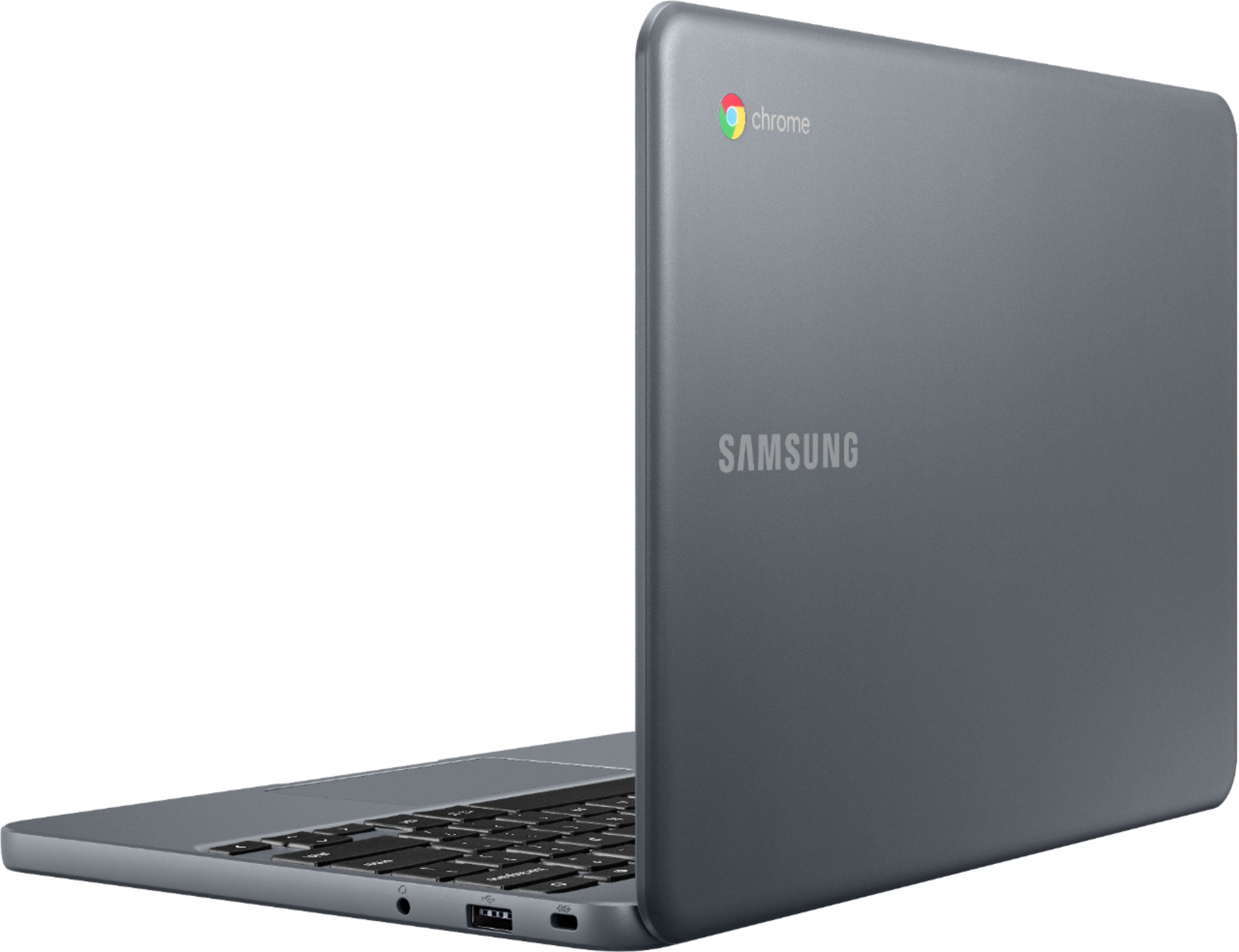 Alt View 14. Samsung - 11.6" Chromebook - Intel Celeron - 2GB Memory - 16GB eMMC Flash Memory.