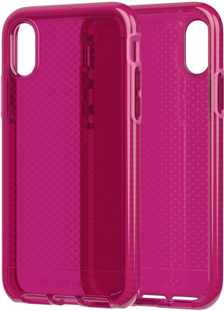 evo check case for apple iphone x and xs - fuchsia evo check case for apple iphone x and xs - fuchsia