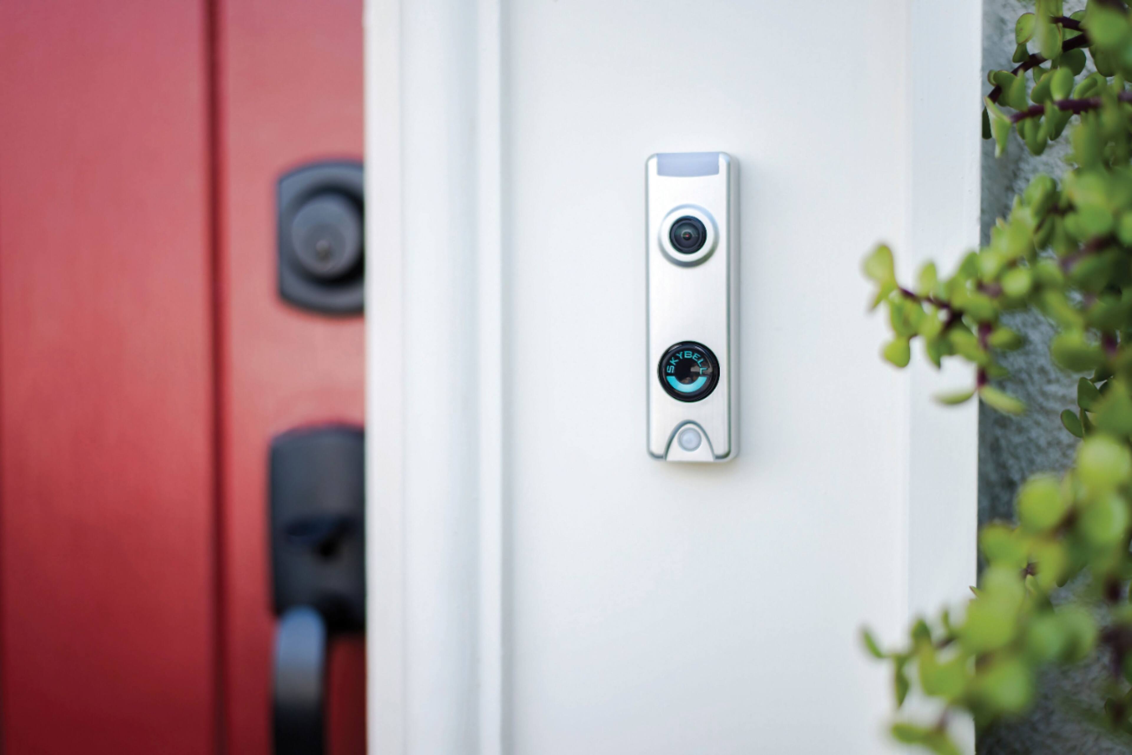 Alt View 14. Skybell - Trim Plus Smart Wi-Fi Video Doorbell - Wired - Brushed Aluminum.
