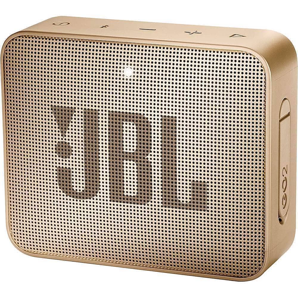 Left. JBL - GO 2 Portable Bluetooth Speaker - Gold.