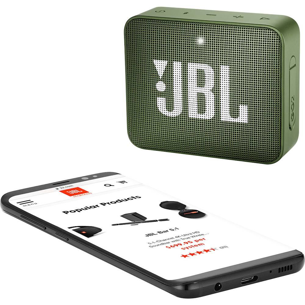 Alt View 14. JBL - GO 2 Portable Bluetooth Speaker - Green.
