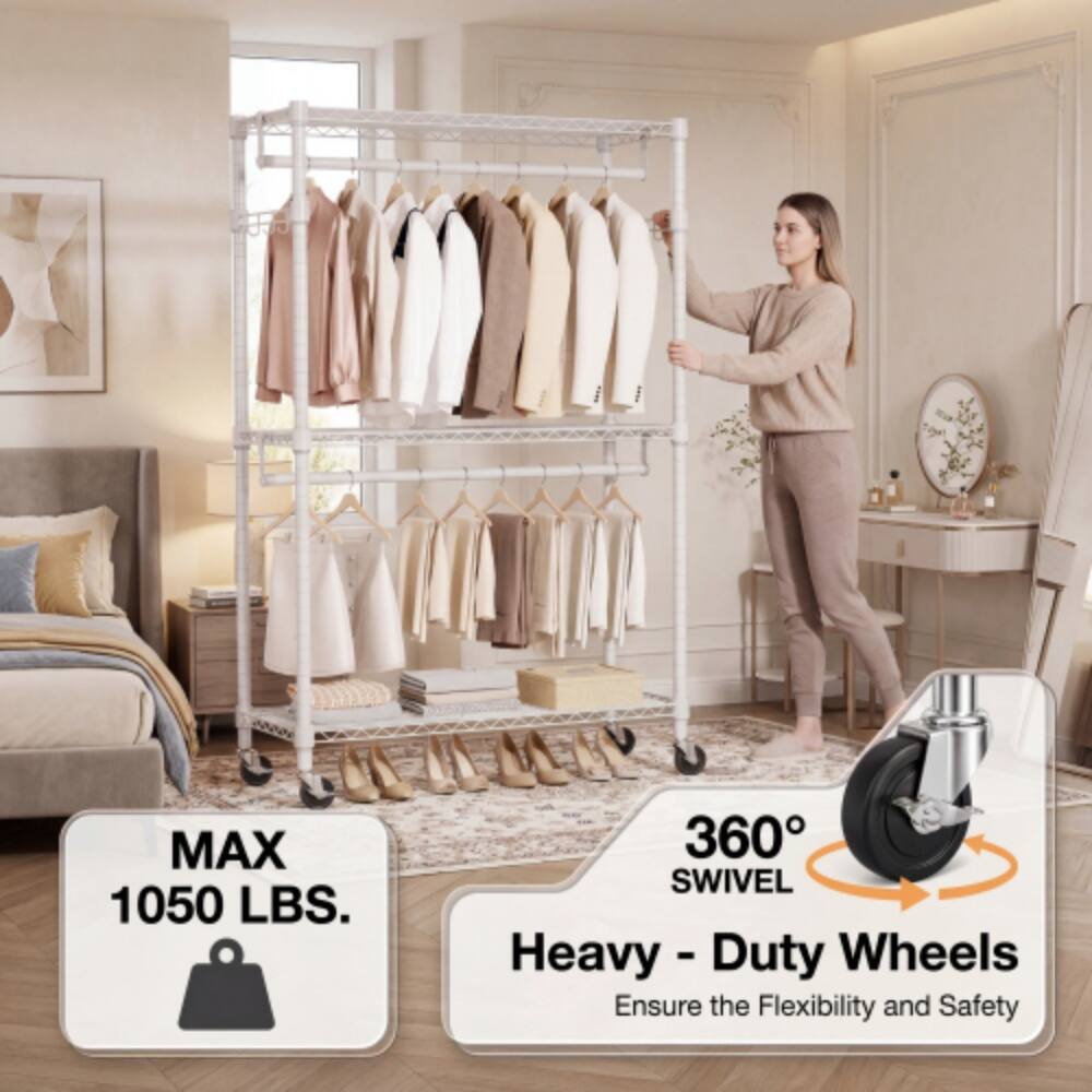 MAX 1050 LBS.  
360° SWIVEL  
Heavy-Duty Wheels  
Ensure the Flexibility and Safety