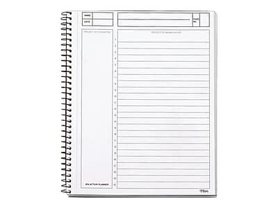 Alt View 2. TOPS - JEN Subject Notebooks, 6.75" x 8.5", Cornell, 84 Sheets - Black.