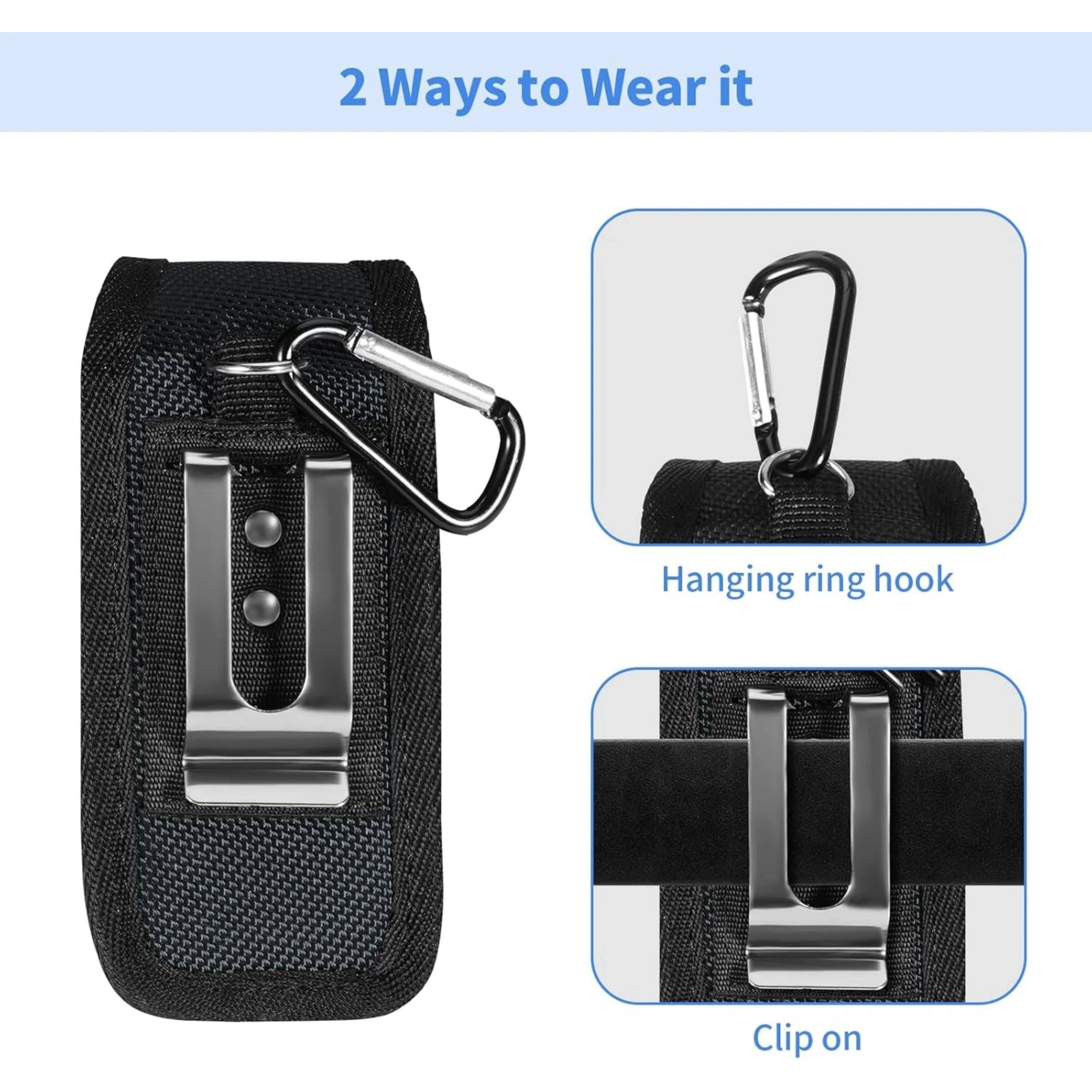 2 Ways to Wear it

Hanging ring hook

Clip on