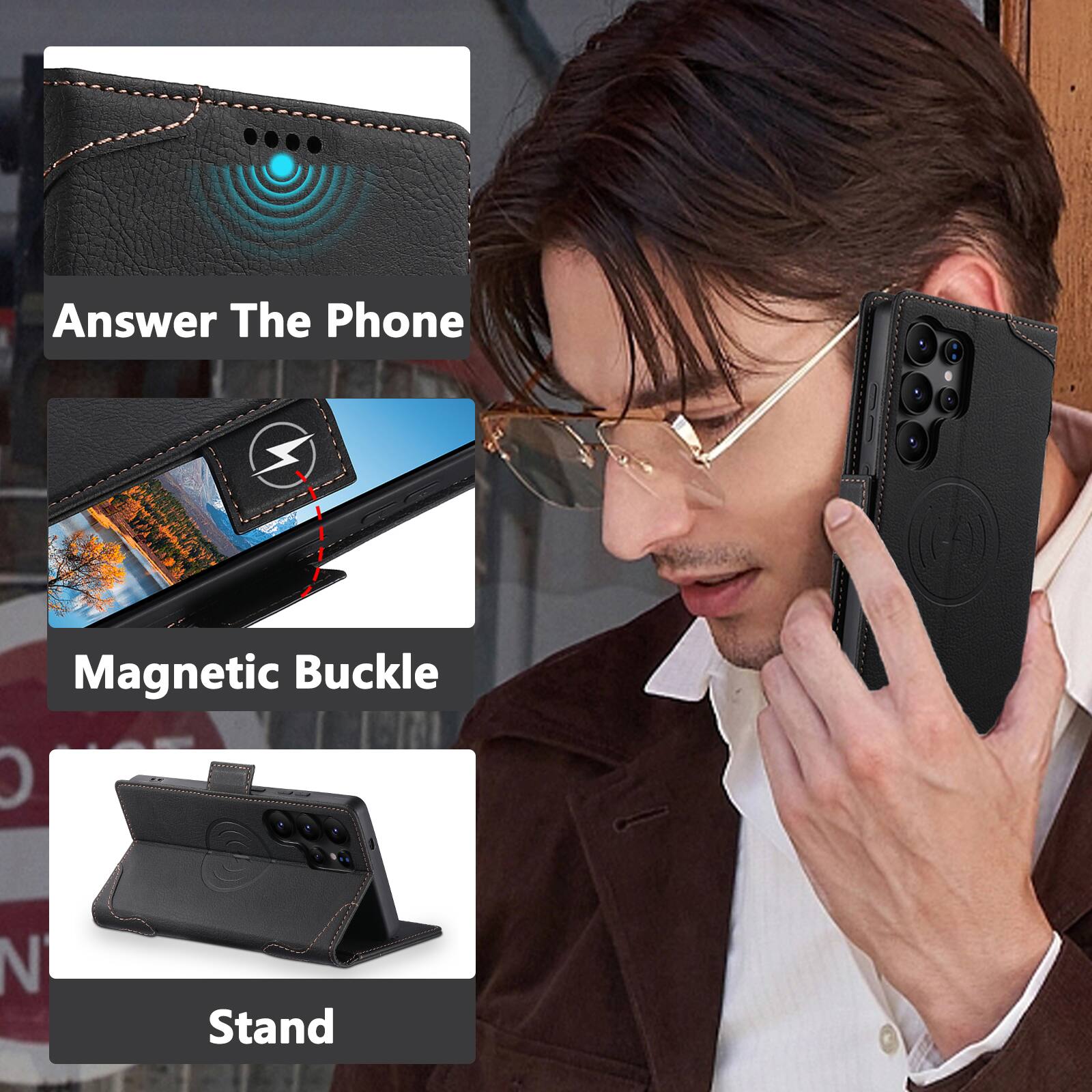 Answer The Phone  
Magnetic Buckle  
Stand