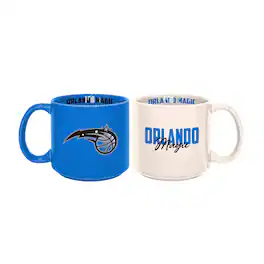 Logo Brands - Orlando Magic 2-Pack 15oz. Stackable Mug Set - Multicolor