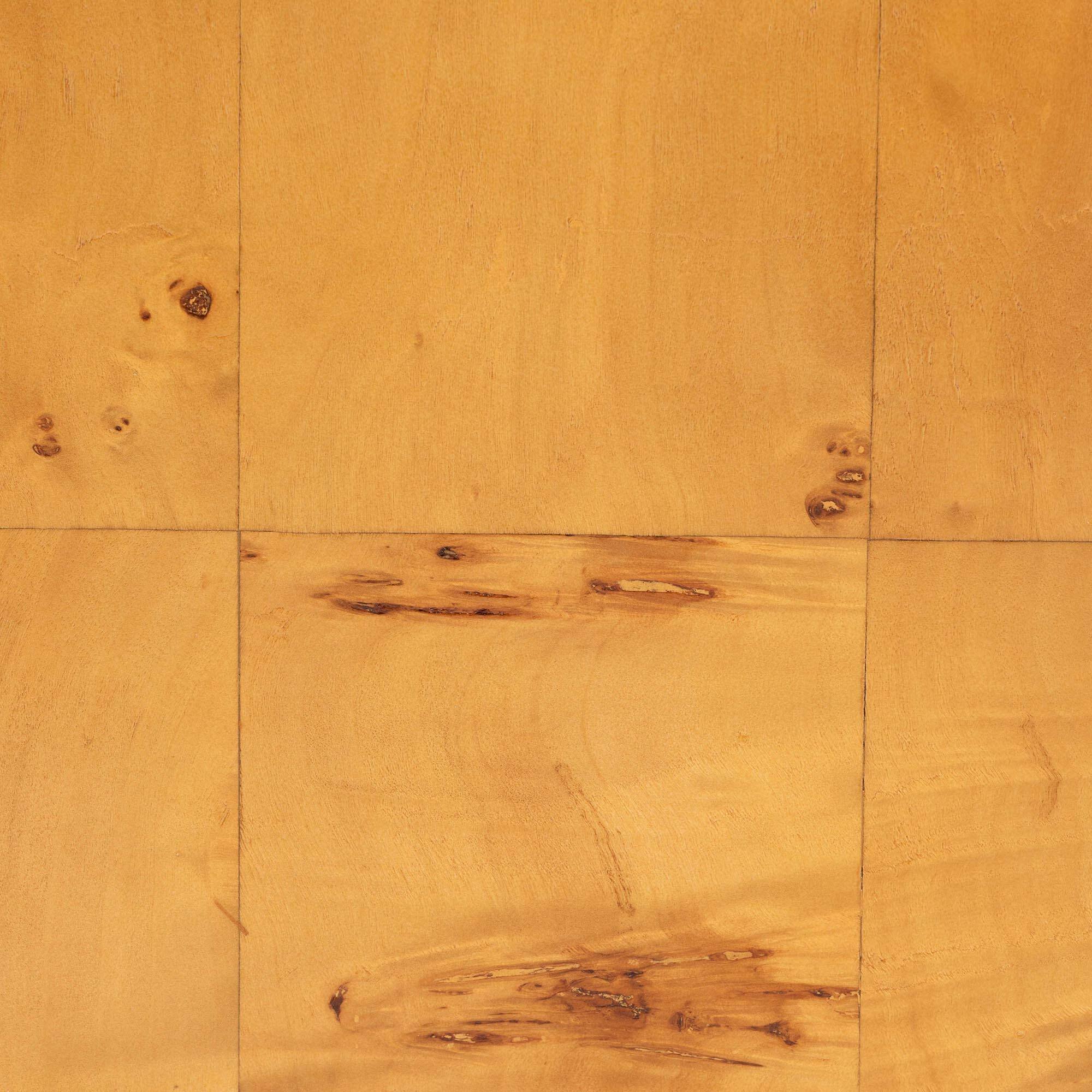 Alt View 2. bali & pari - Camira Modern and Contemporary Natural Mappa Burl Wood 1-Drawer Nightstand - Light Mappa Burl.