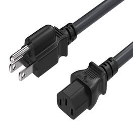 Sanoxy - Cables and Adapters; 2 PACK of1ft 14 AWG Universal Power Cord (IEC320 C13 to NEMA 5-15P) - Black