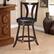 Alt View 3. Gymax - Gymax Set of 4 Swivel Bar stool 24'' Counter Height Leather Padded Dining Kitchen Chair - Brown.