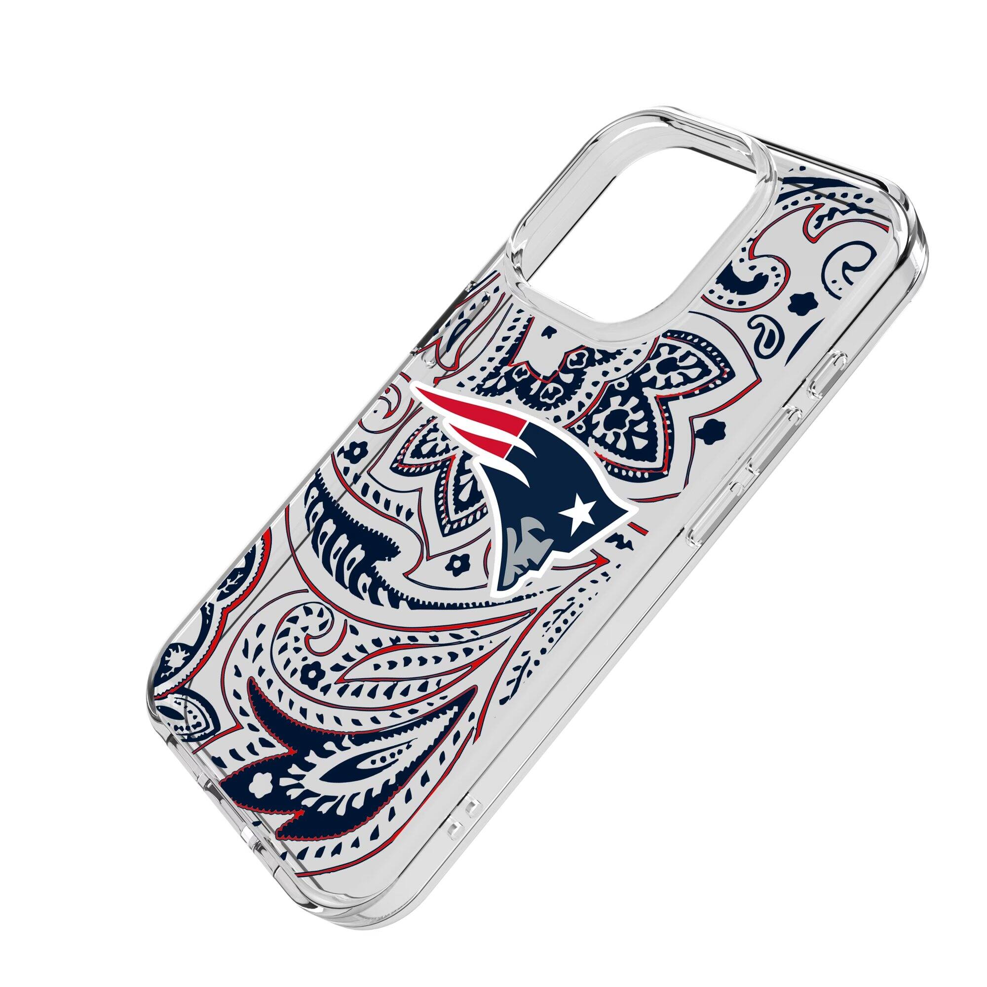 Alt View 1. Keyscaper - iPhone Clear Paisley Design Case - 15 Pro Max - Multicolor.