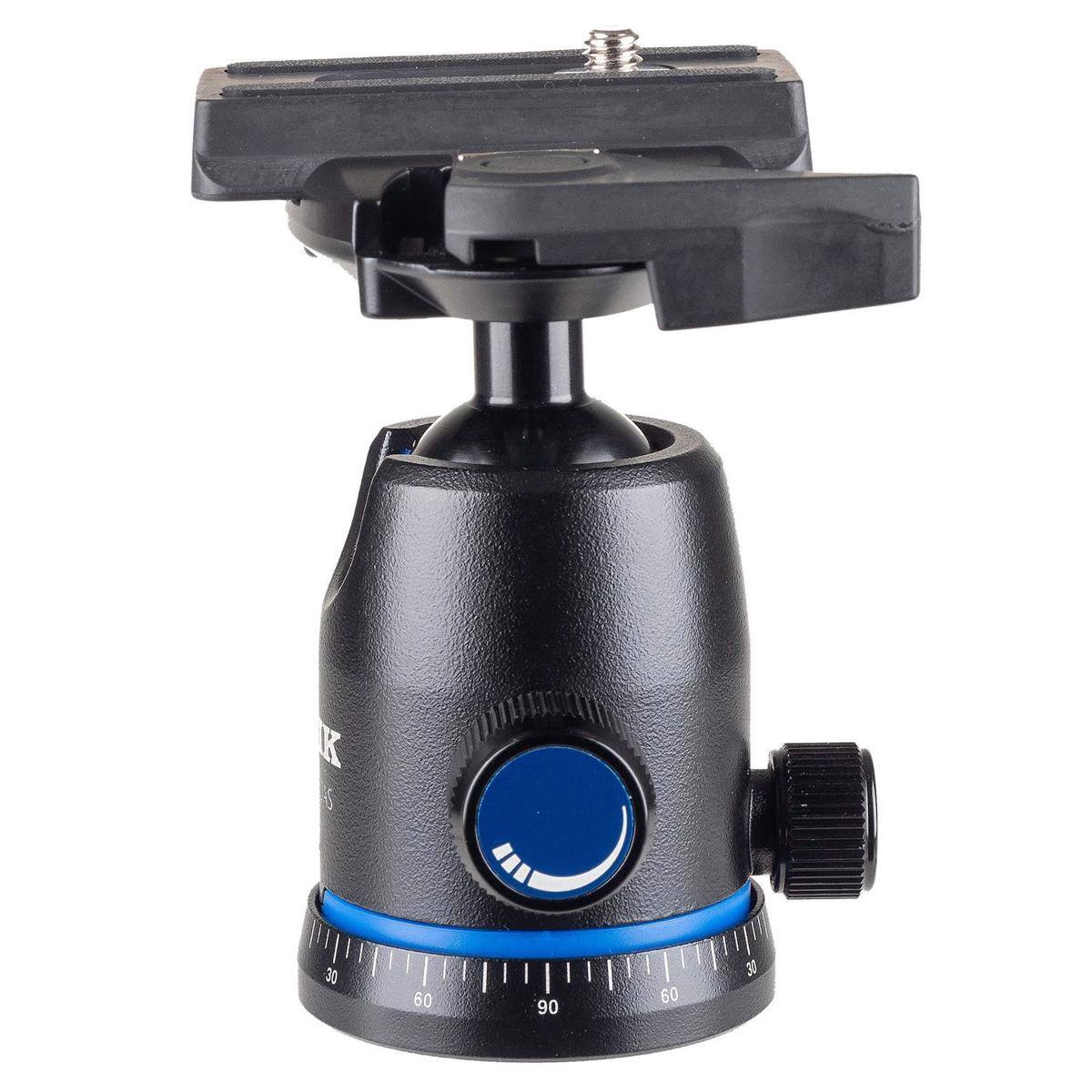 Alt View 3. Slik - Slik PBH-535AS Ball Head with Arca Swiss QR Plate, Load Capacity 11.0 Lb, Black.