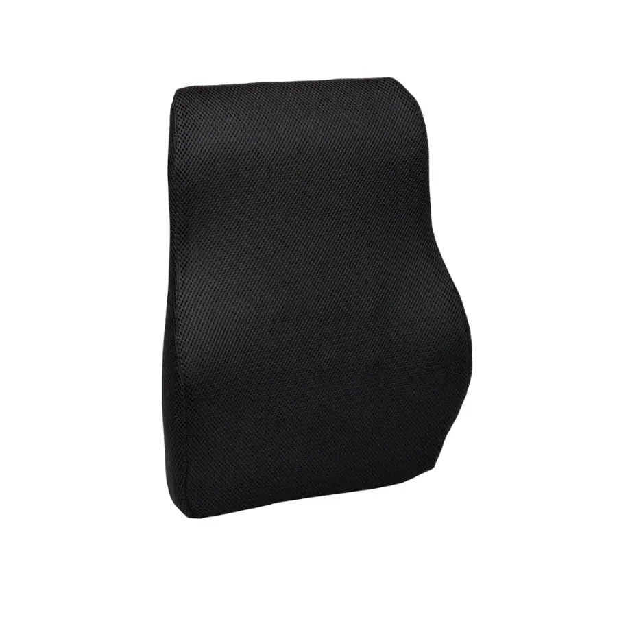 Alt View 17. Mind Reader - Lumbar Support Cushion for Office Chair and Car Seat, Memory Foam, Back Pain Relief, 14.5"L x 5"W x 18.5"H, Black - Black.