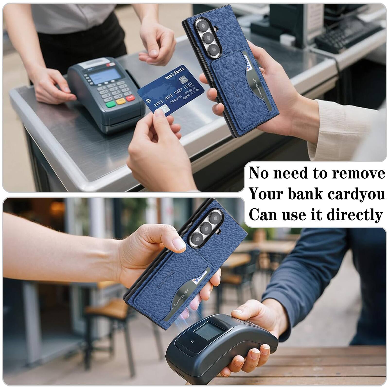Card Credit ESIO se DE 4567 / 4 10PB 11 (Br 2PES 00100

CARDHOLDER

No need to remove Your bank card you Can use it directly

1 DER CARDHOL