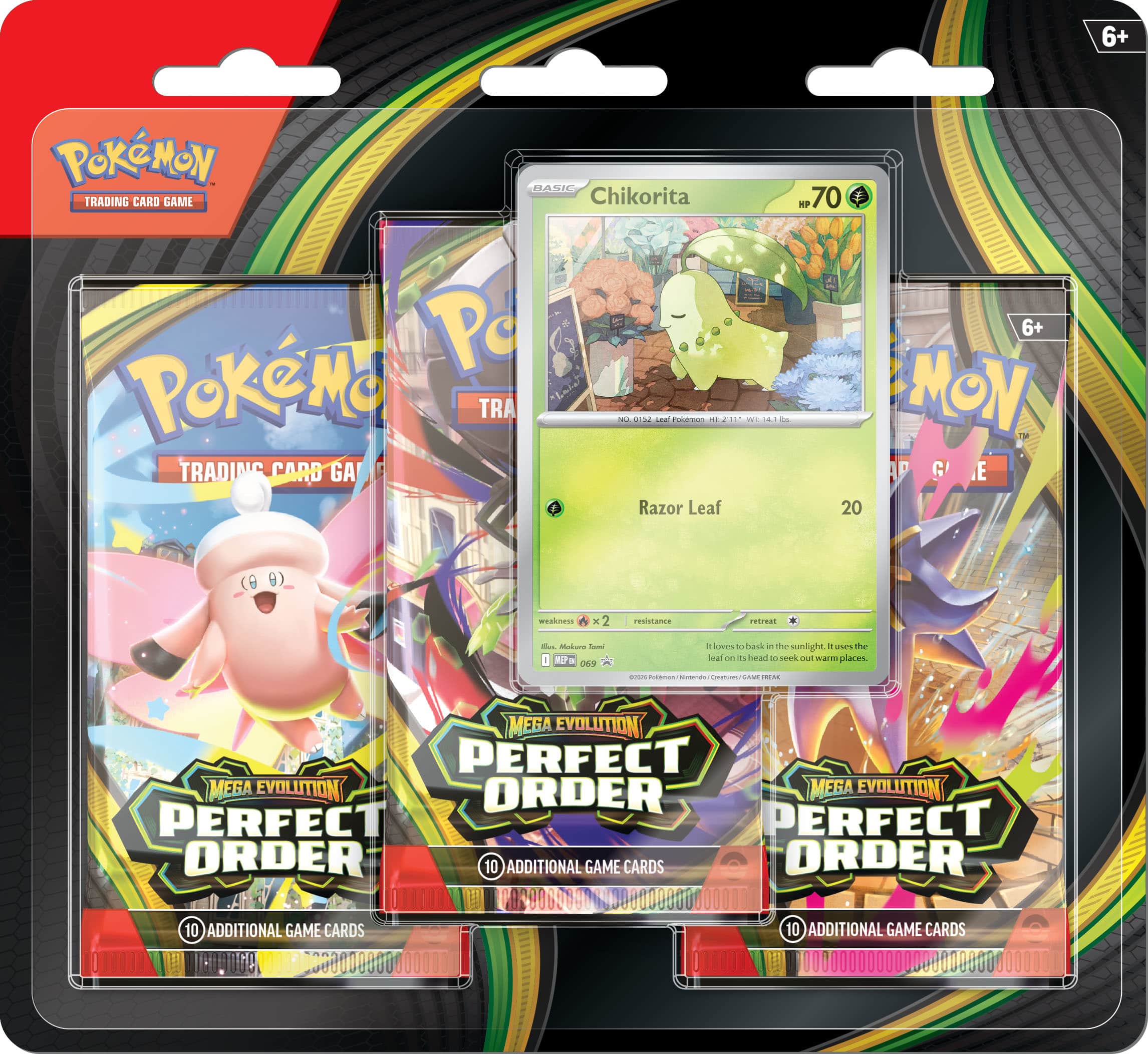 6+ Pokémon Trading Card Game Basic Chikorita KP 70 Pc 2 PokeMo TRA keih TRADING CARD GA i c - PAaO - Razor Leaf - - - 6+ MON G E 20 weakness X resistance zetreA d Modure I I MP D6R - Cus T0 adk . the sunlight W ues the Soal - head - seek U warme places I - - - -- MEGA EVOLUTION PERFECT MEGA EVOLUTION ORDER MEGA EVOLUTION PERFECT PERFECT ORDER 10 ADDITIONAL GAME CARDS ORDER D0 006200064000000000000000 10 ADDITIONAL GAME CARDS 10 ADDITIONAL GAME CARDS 0000000000 000000