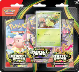Pokémon - Trading Card Game: Mega Evolution - Perfect Order 3Pk Booster Bundle