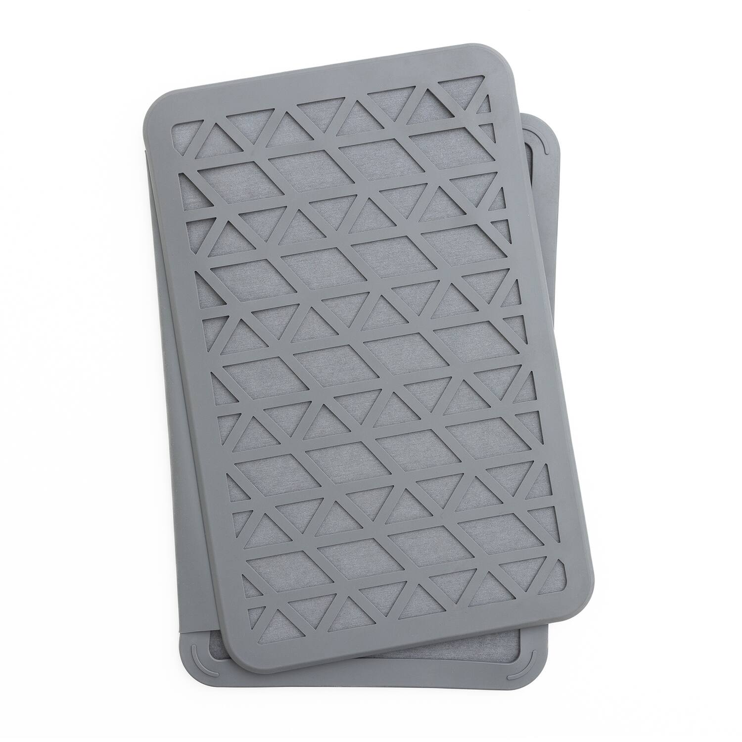 Alt View 8. Better Houseware - Better Houseware 3417 The Magic Dishmat Ii Stone And Silicone Quick-dry Mat - gray.