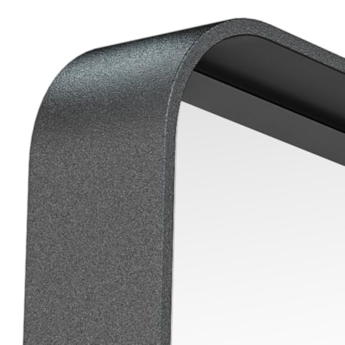 Cedar Assembly - Mirror 48 X 24 Vanity Mirrors For Wall Decor Matte Bathroom Tempered Glass Modern Farmhouse Mounted Decor - Matte Black-36"L x 42"W