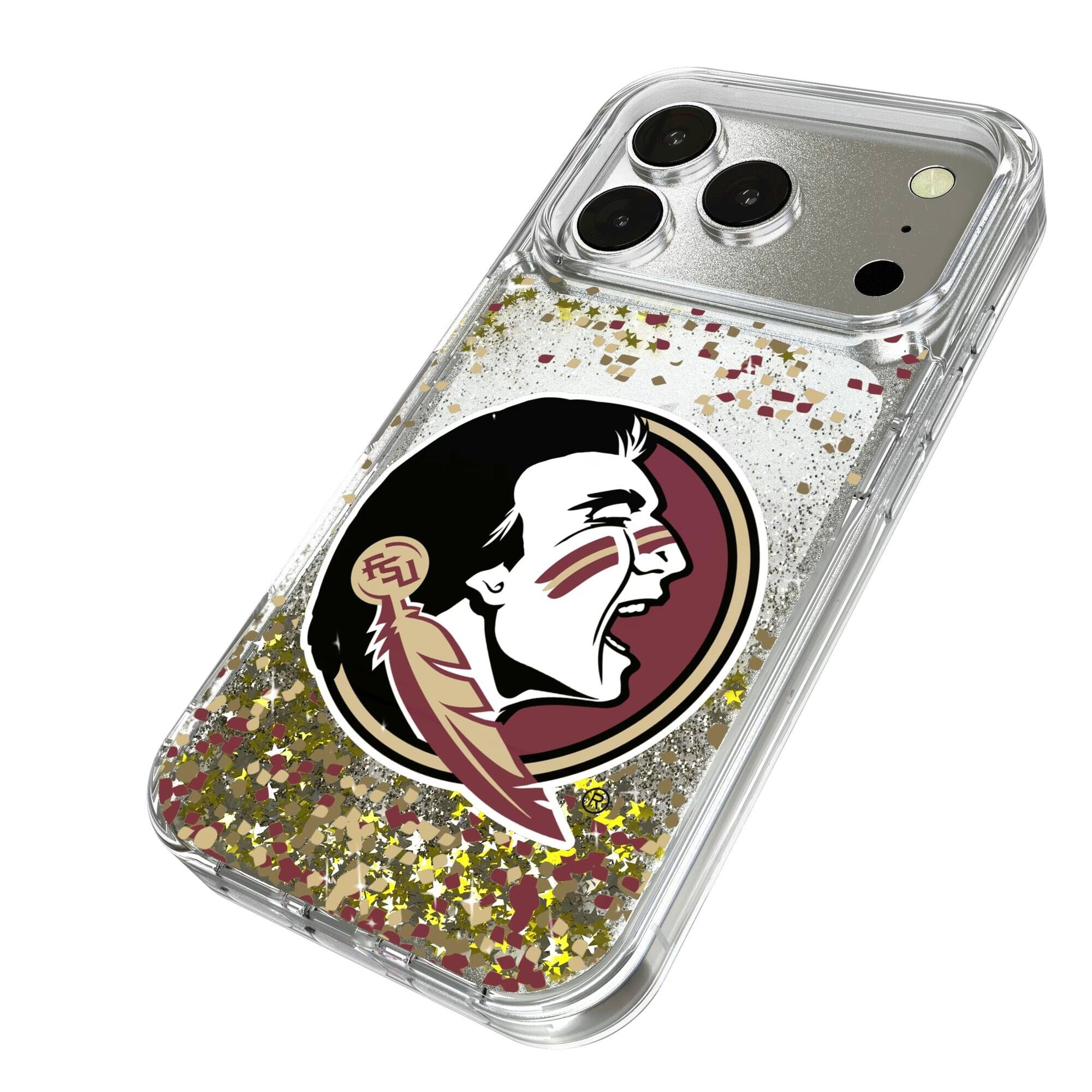 Alt View 1. Keyscaper - Florida State Seminoles iPhone Glitter Confetti Design Case - 14 Pro Max - Multicolor.