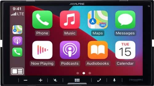 Alpine - 7-inch Ultra Shallow Android Auto & Apple CarPlay Bluetooth Digital Media Receiver with iDatalink Maestro Compatibility - Black