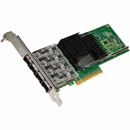 Intel - Ethernet Converged Network Adapter X710-DA4 - Dual and Quad-port 10GbE adapters with Hardware Optimization and - Black