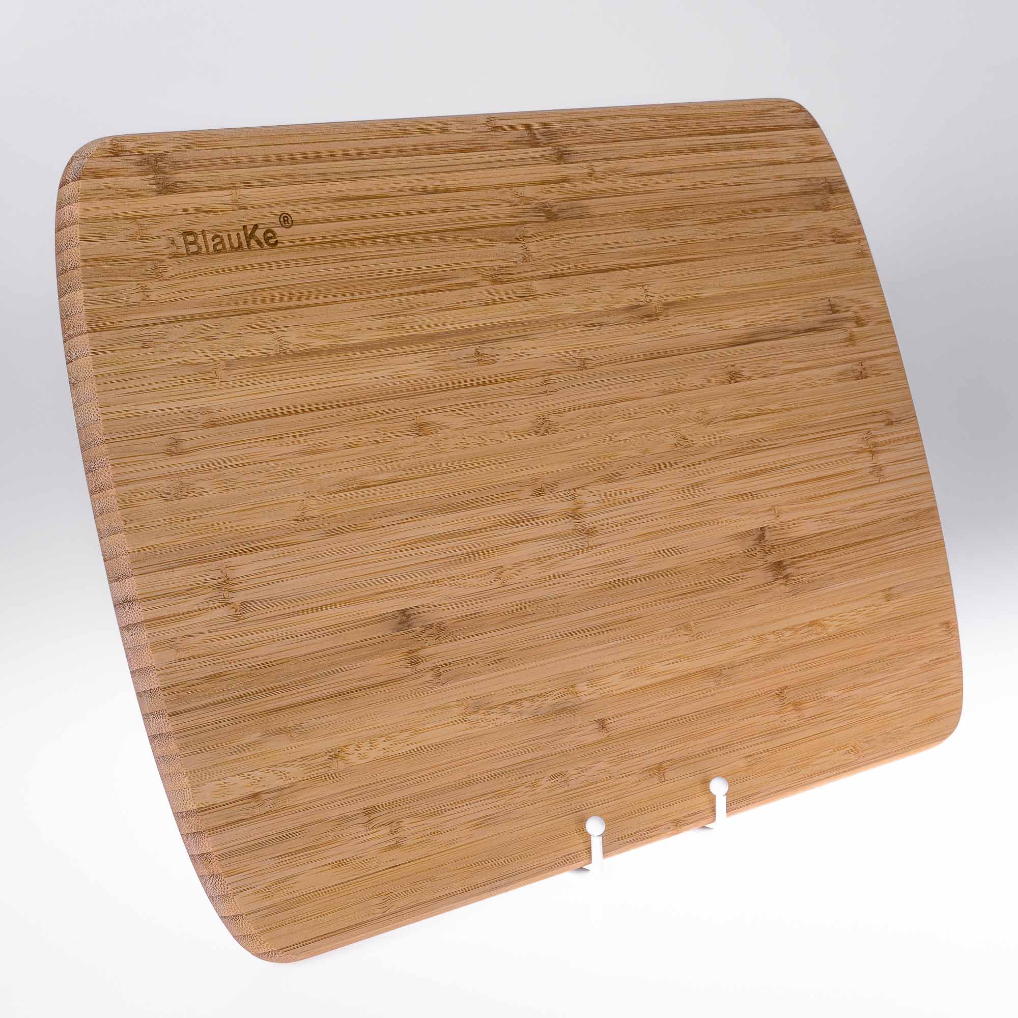 Alt View 8. BlauKe - Extra Large Wood Cutting Board - Butcher Block with Juice Groove, Serving Tray - Wooden Chopping Board for Kitchen - Beige.