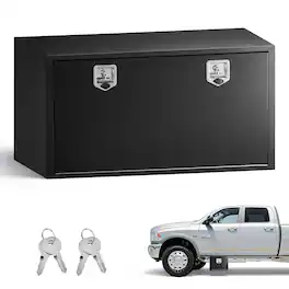 VEVOR - Underbody Truck Tool Box, 48 x 24 x 24 Inch Heavy Duty Steel Trailer Storage Box with Lock & Keys, Waterproof Trailer - Black