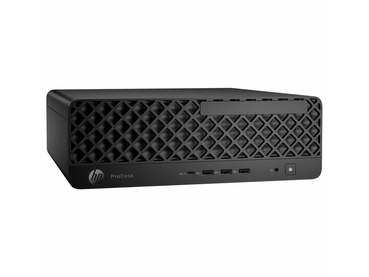 Alt View 2. HP - HP ProDesk 4 G1i - Intel Core Ultra 5 225 - 16 GB - 512 GB NVMe SSD - Intel Q870 - Windows 11 Pro - Gigabit - 280W - Jack Black.