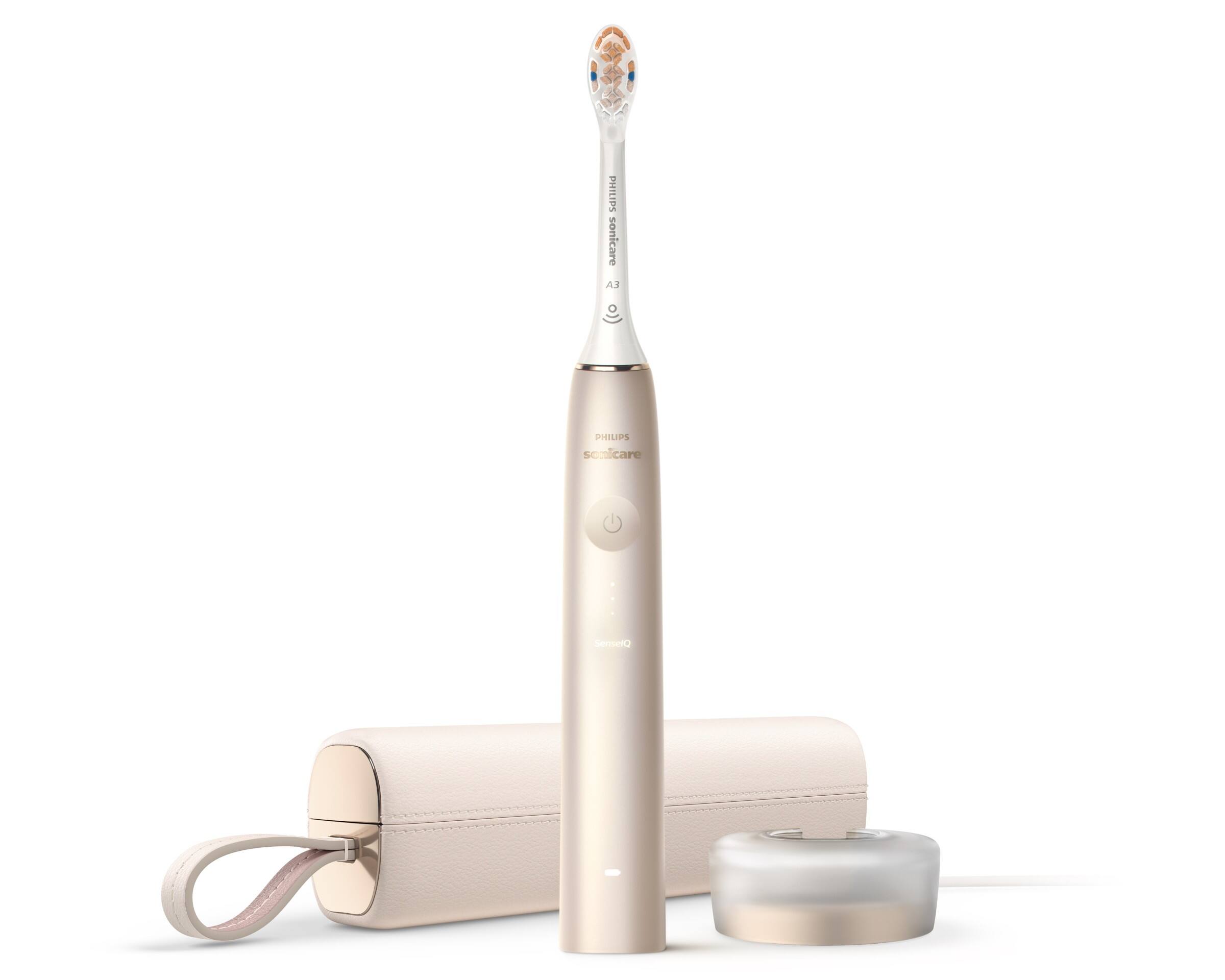 Alt View Zoom 30. Philips Sonicare - 9900 Prestige Rechargeable Electric Toothbrush with SenseIQ - Champagne.