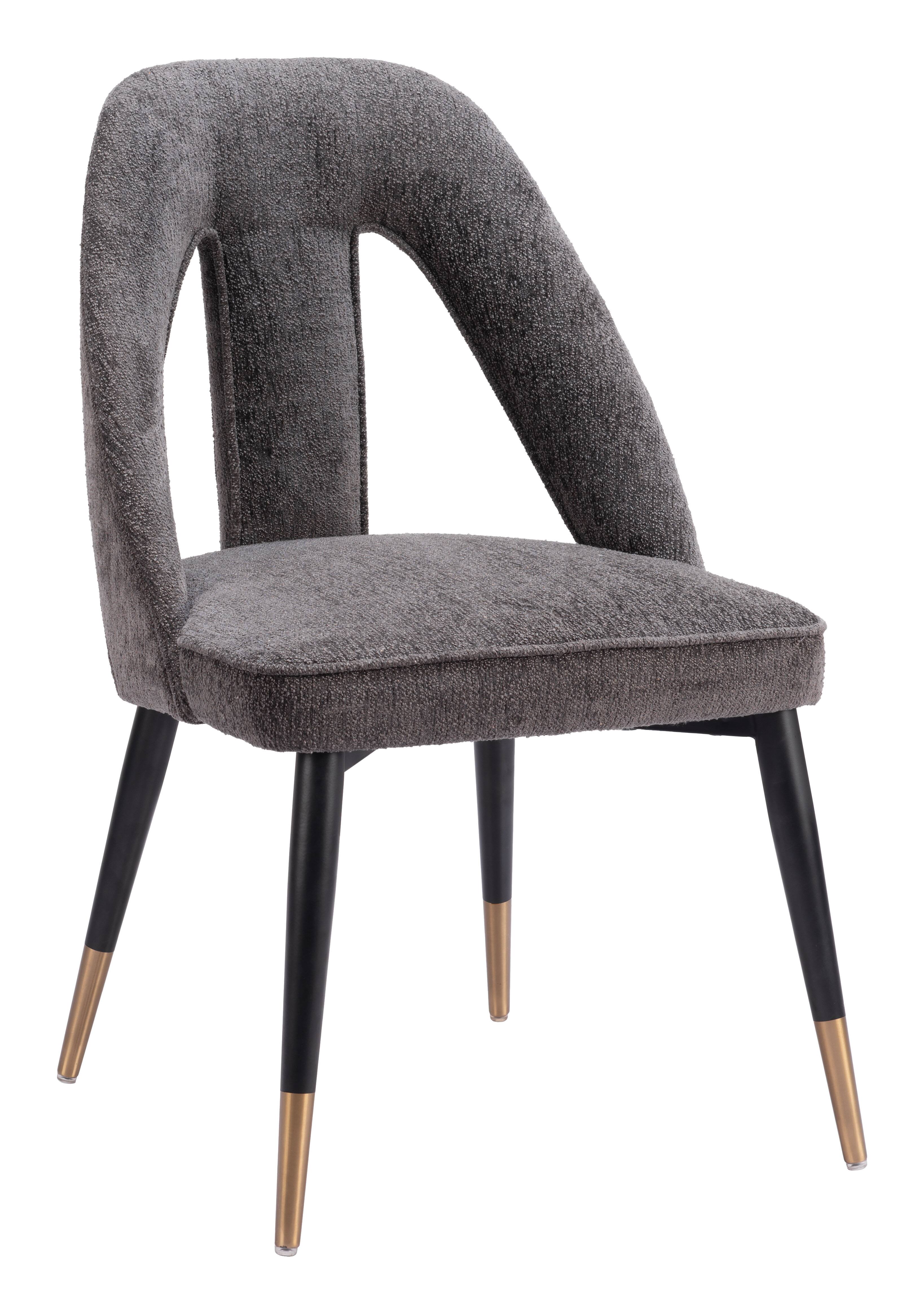 Front. Hivvago - Artus Dining Chair Gray - Gray.