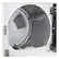 Alt View 9. LG - 7.3 Cu. Ft. Smart Gas Dryer with Steam and EasyLoad Door - Alpine White.