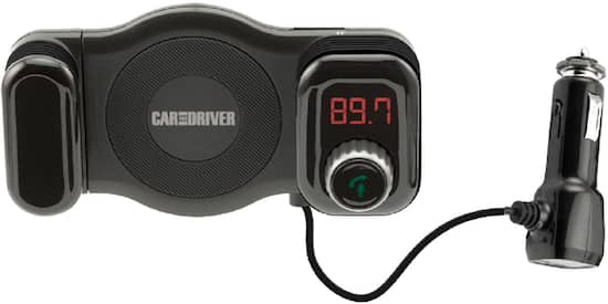 Car And Driver Vent Mount Bluetooth Fm Transmitter Black