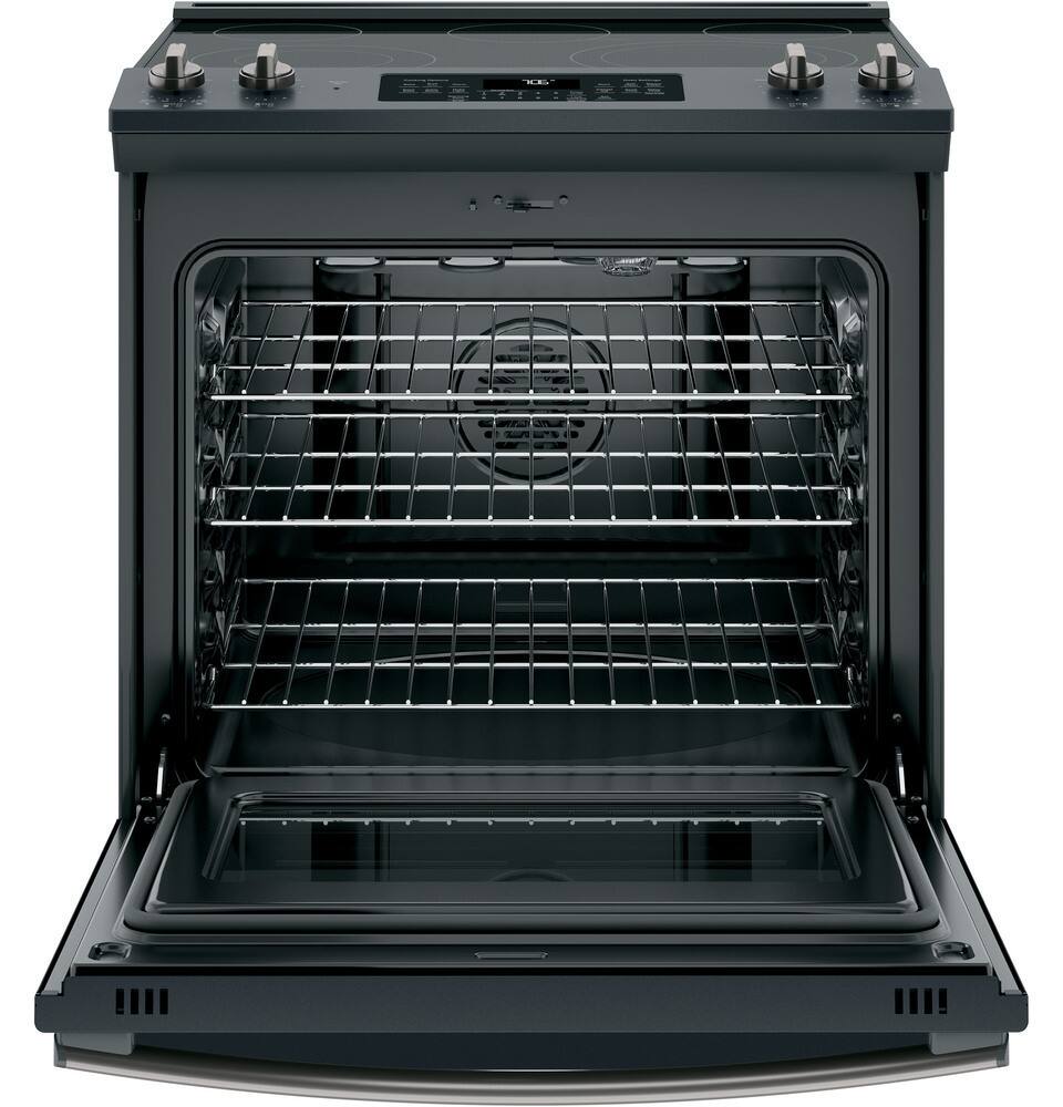 Best Buy: GE 5.3 Cu. Ft. Slide-In Electric Convection Range JS760FLDS