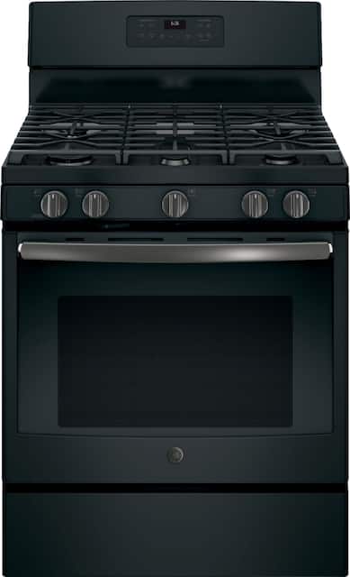 Ge 5 0 Cu Ft Self Cleaning Freestanding Gas Range Black Slate Jgb660fejds Best Buy