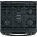 Alt View 11. GE - 6.7 Cu. Ft. Self-Cleaning Slide-In Double Oven Gas Convection Range.