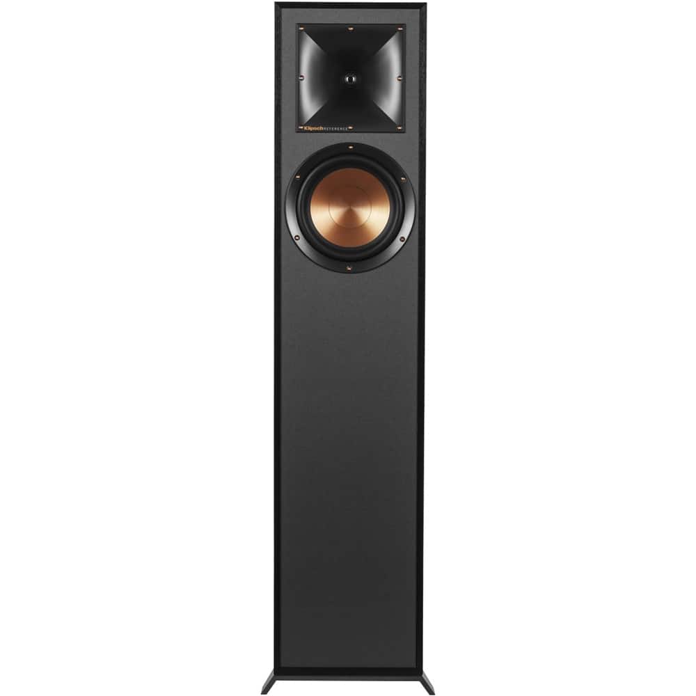Front. Klipsch - Reference Series 6-1/2" 340-Watt Passive 2-Way Floor Speaker (Each) - Black.