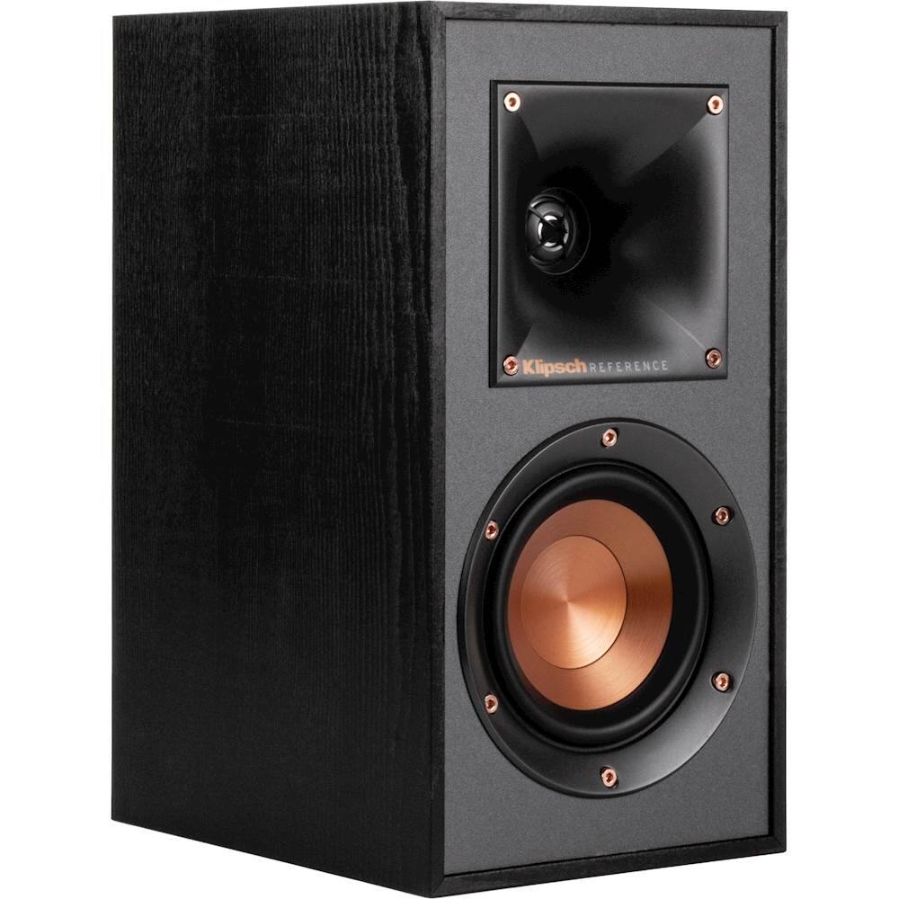 Angle. Klipsch - Reference 4" Bookshelf Speakers (Pair) - Black.