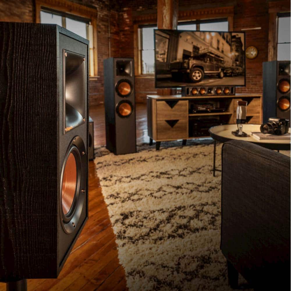 Alt View 13. Klipsch - Reference 4" Bookshelf Speakers (Pair) - Black.