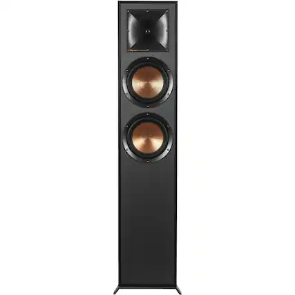 Front. Klipsch - Reference Series Dual 6-1/2" Passive Floor Speaker (Each) - Black.