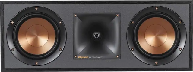 Front. Klipsch - Reference Series Dual 5-1/4" 400-Watt Passive 2-Way Center-Channel Speaker - Black.