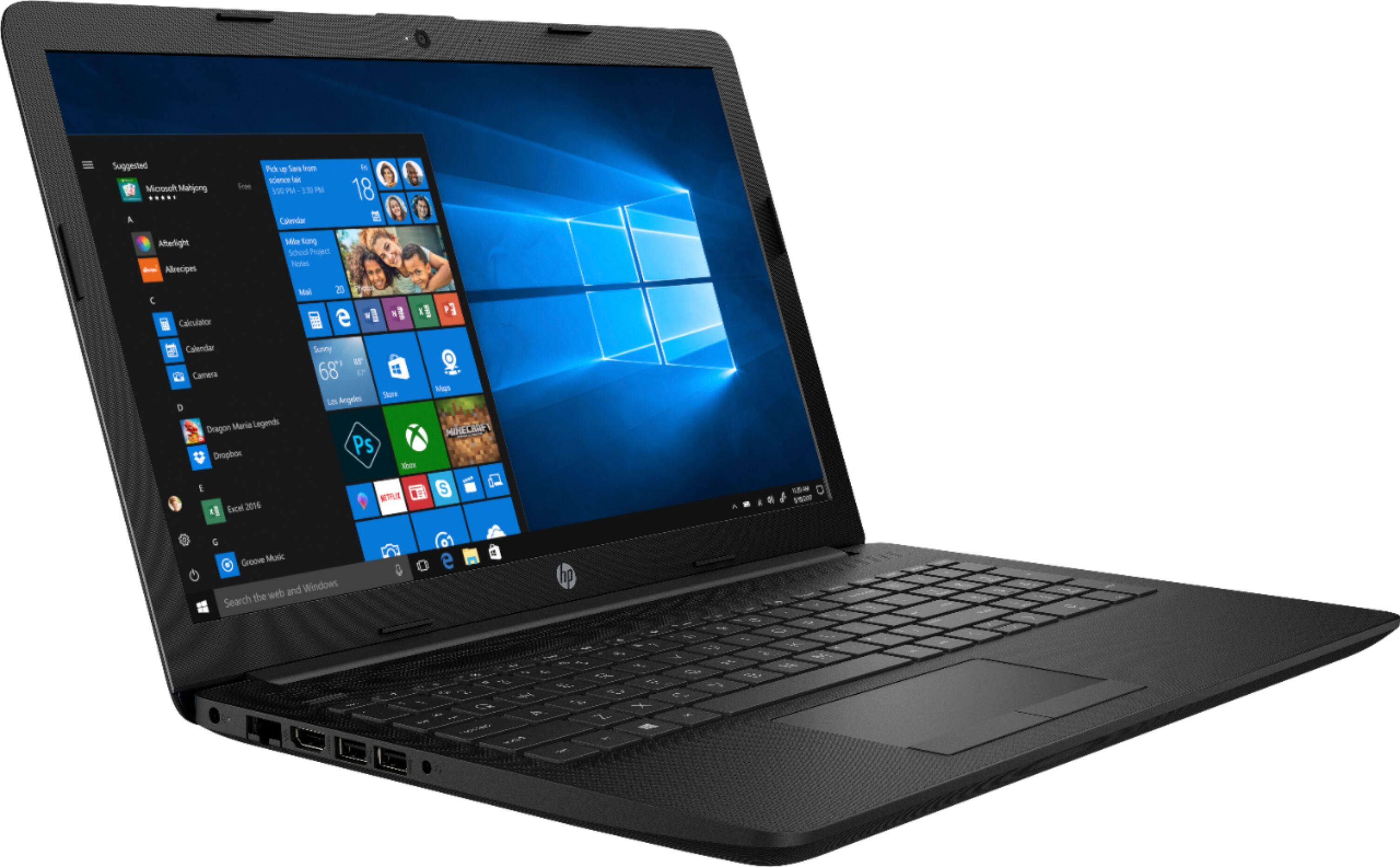 Angle. HP - 15.6" Laptop - AMD A6-Series - 4GB Memory - AMD Radeon R4 - 1TB Hard Drive - Black.